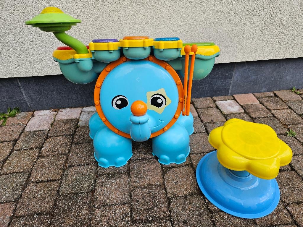 Vtech rock & leer drumstel, Kinderen en Baby's, Ophalen, Gebruikt