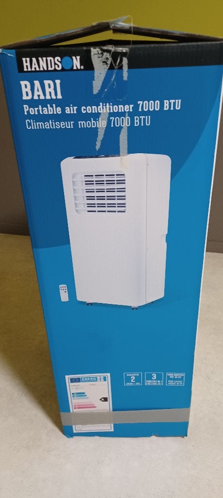 Bari portable air conditioner 7000 BTU, Classe énergétique A ou plus économe, Comme neuf, Enlèvement, Climatiseur mobile