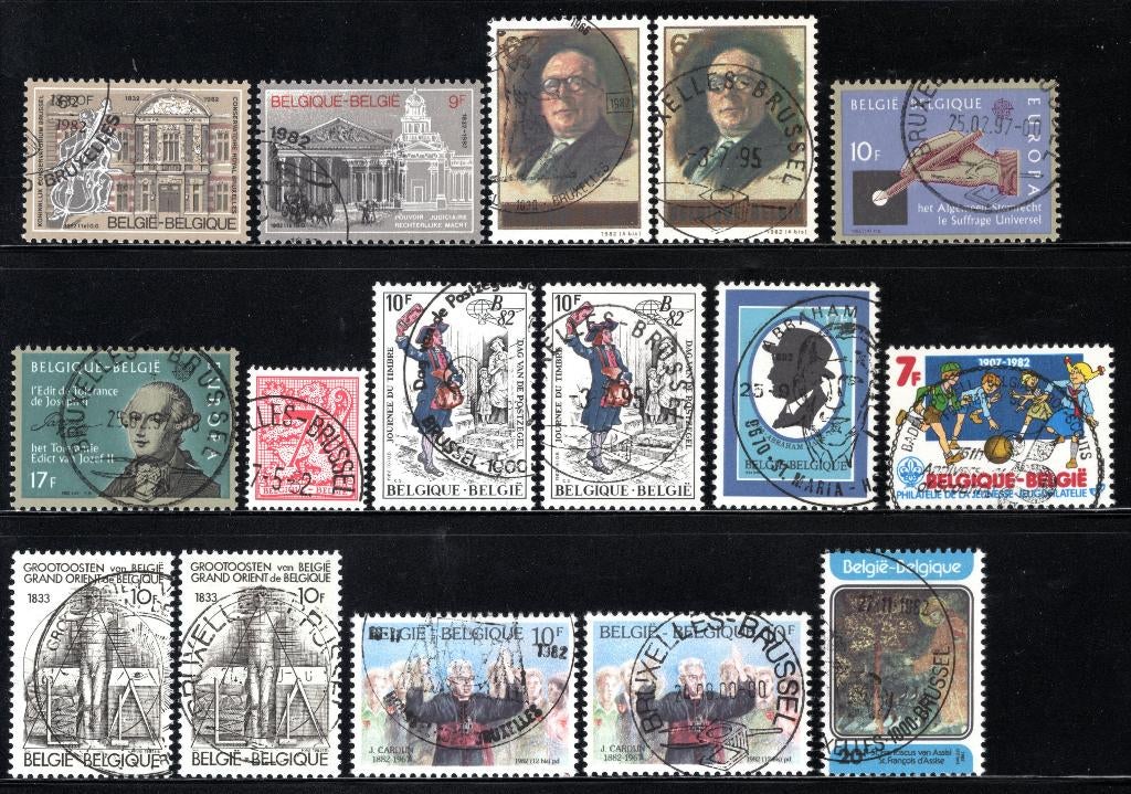 (B) jaar 1982 FDC MNH** 2034 - 2070, Postzegels en Munten, Postzegels | Europa | België, Ophalen of Verzenden, Gestempeld, 1e dag stempel