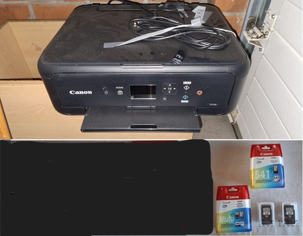 Canon Fotoprinter TS5150 met originele cartridges, Ophalen, Gebruikt, Fotoprinter, Canon