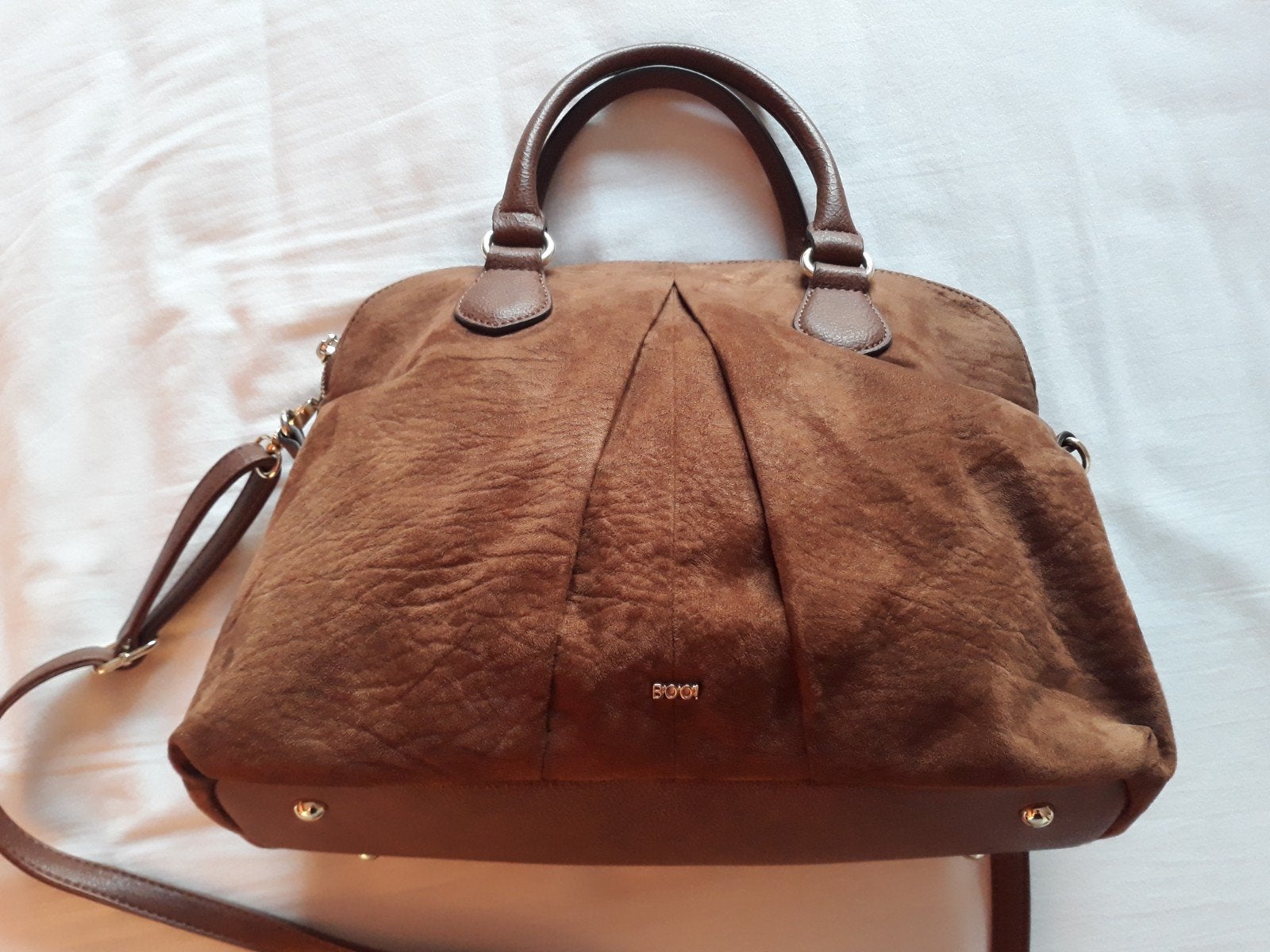 Boo handtas cognac fluweel, Ophalen of Verzenden, Nieuw, Bruin, Handtas