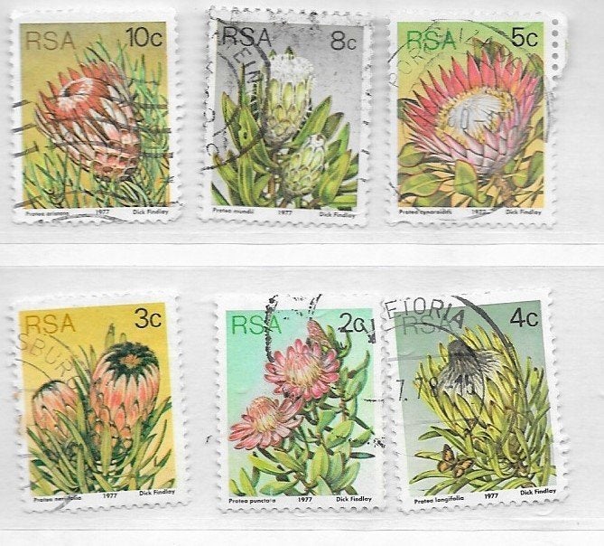 Timbres Flore RSA, Postzegels en Munten, Verzenden, Gestempeld