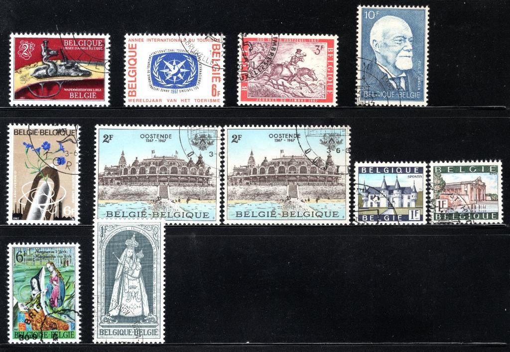 (B) jaar 1967 FDC MH/MNH 1406 - 1436, Postzegels en Munten, Postzegels | Europa | België, Ophalen of Verzenden, Gestempeld, 1e dag stempel