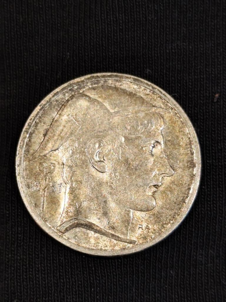 50 Francs Belgique Argent 1951 - Type Mercure - 12,5g, Timbres & Monnaies, Monnaies | Pays-Bas, Argent, Enlèvement ou Envoi