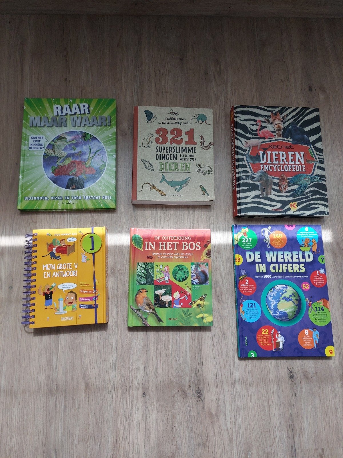 Boeken voor kleine wetenschappers in perfecte staat., Ophalen