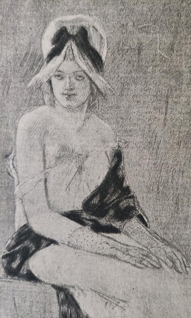 Félicien Rops - Ma grand-tante HELIOGRAVURE, Antiquités & Art, Enlèvement ou Envoi