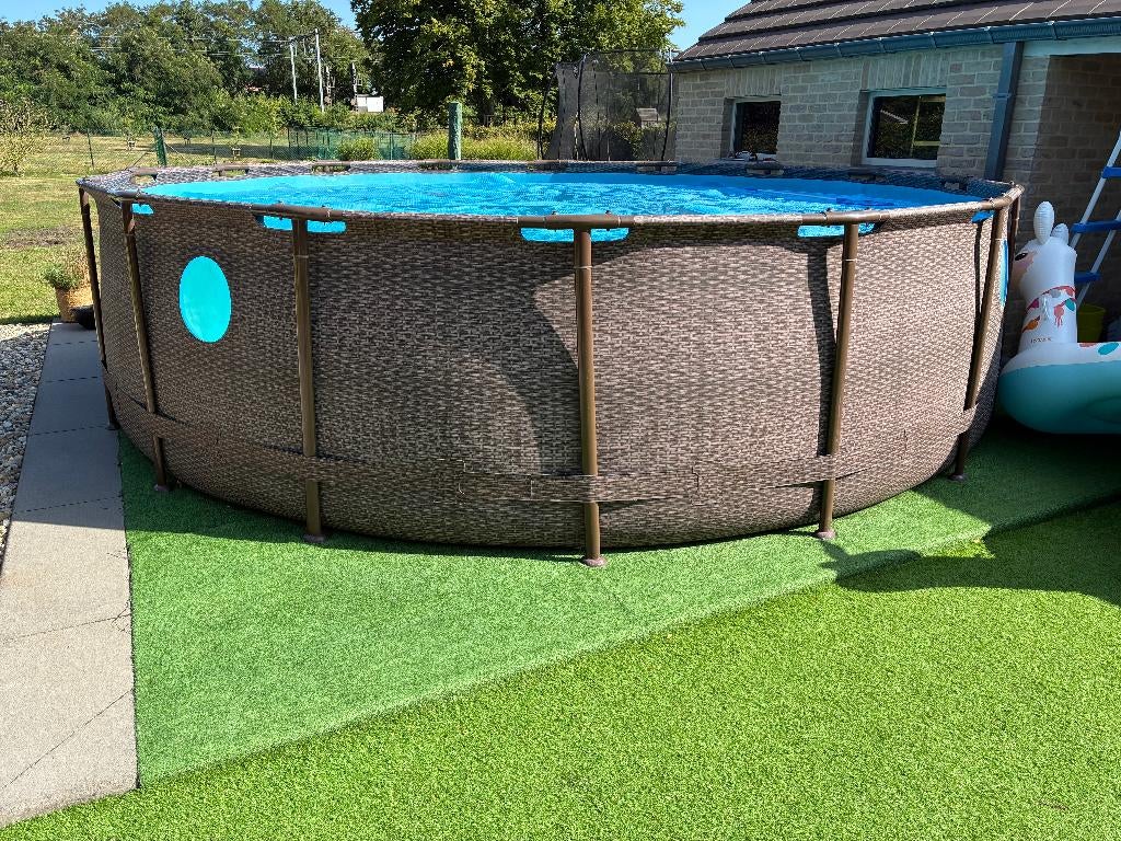 zwembad, Gebruikt, Rond, 300 cm of meer, Ophalen