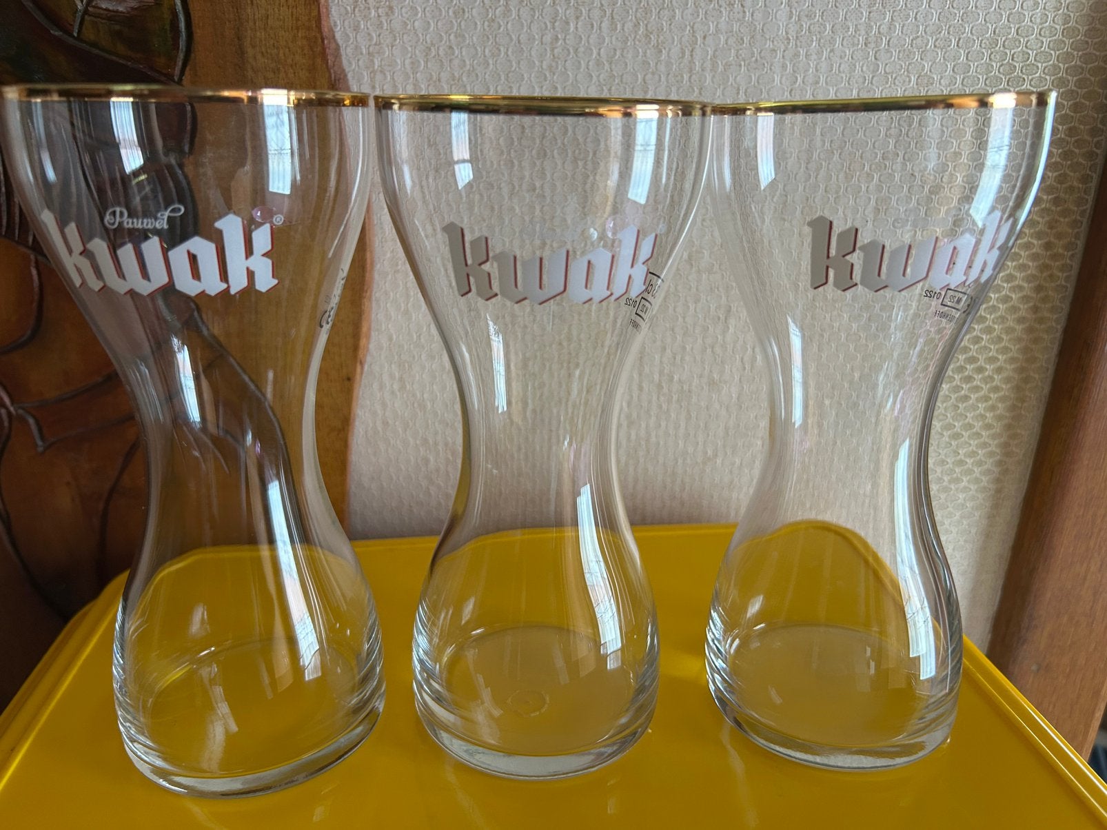 3 Kwak-glazen, Ophalen, Zo goed als nieuw
