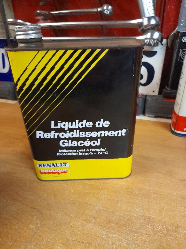 ancien bidon huile vide renault boutique antigel, Enlèvement ou Envoi, Utilisé, Autres types