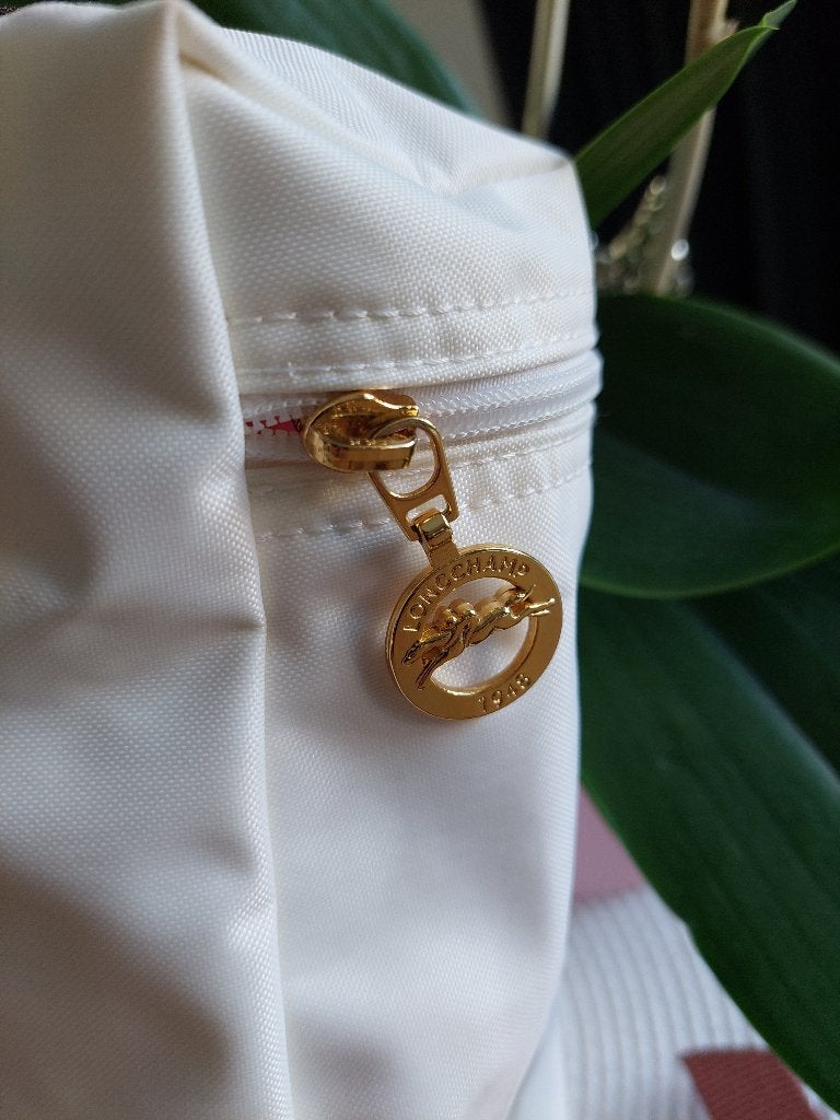Longchamp 'Le Pliage' witte rugzak, Ophalen, Nieuw, Wit, Schoudertasje