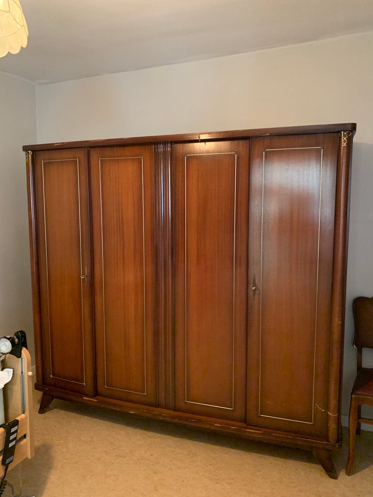 Kleerkast + lage kast + 2 nachtkastjes, Huis en Inrichting, Slaapkamer | Complete slaapkamers, Ophalen, Gebruikt