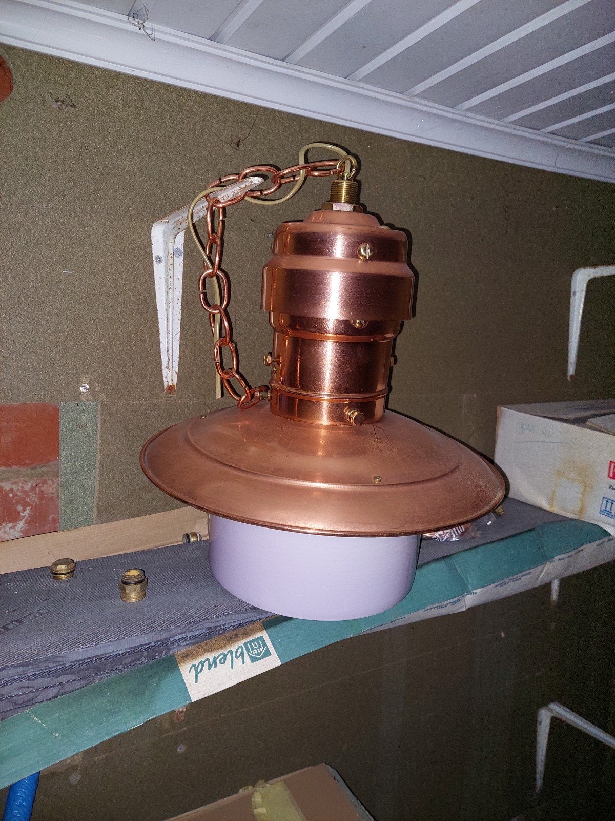 antieke straatlamp, Ophalen
