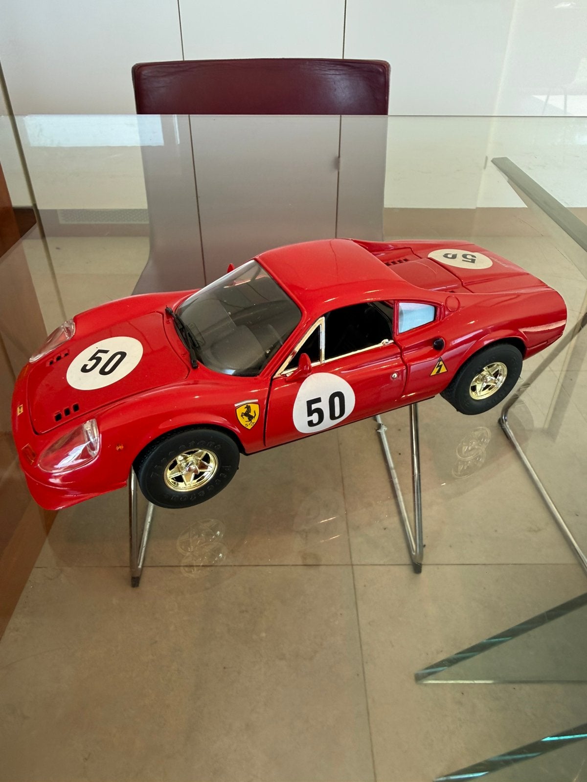 Ferrari Dino 246 GT NART #50 1969 Anson 1/18 sans boîte, Hobby & Loisirs créatifs, Voitures miniatures | 1:18, Enlèvement ou Envoi