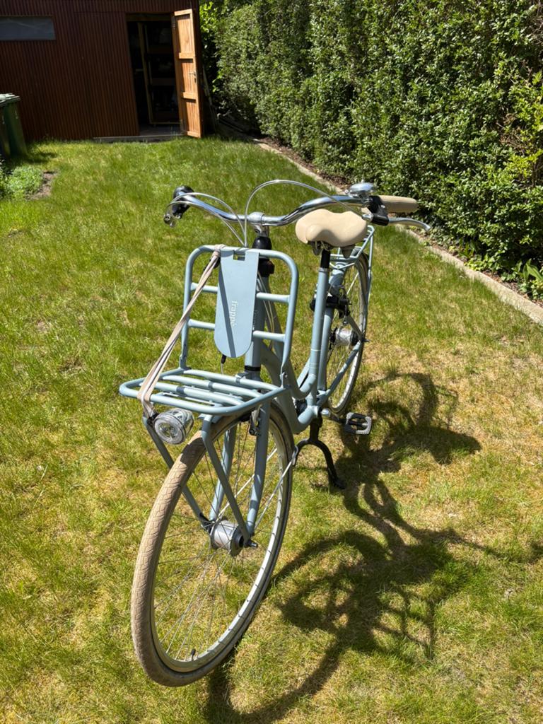 Frappé lichtblauwe damesfiets, Ophalen, Zo goed als nieuw