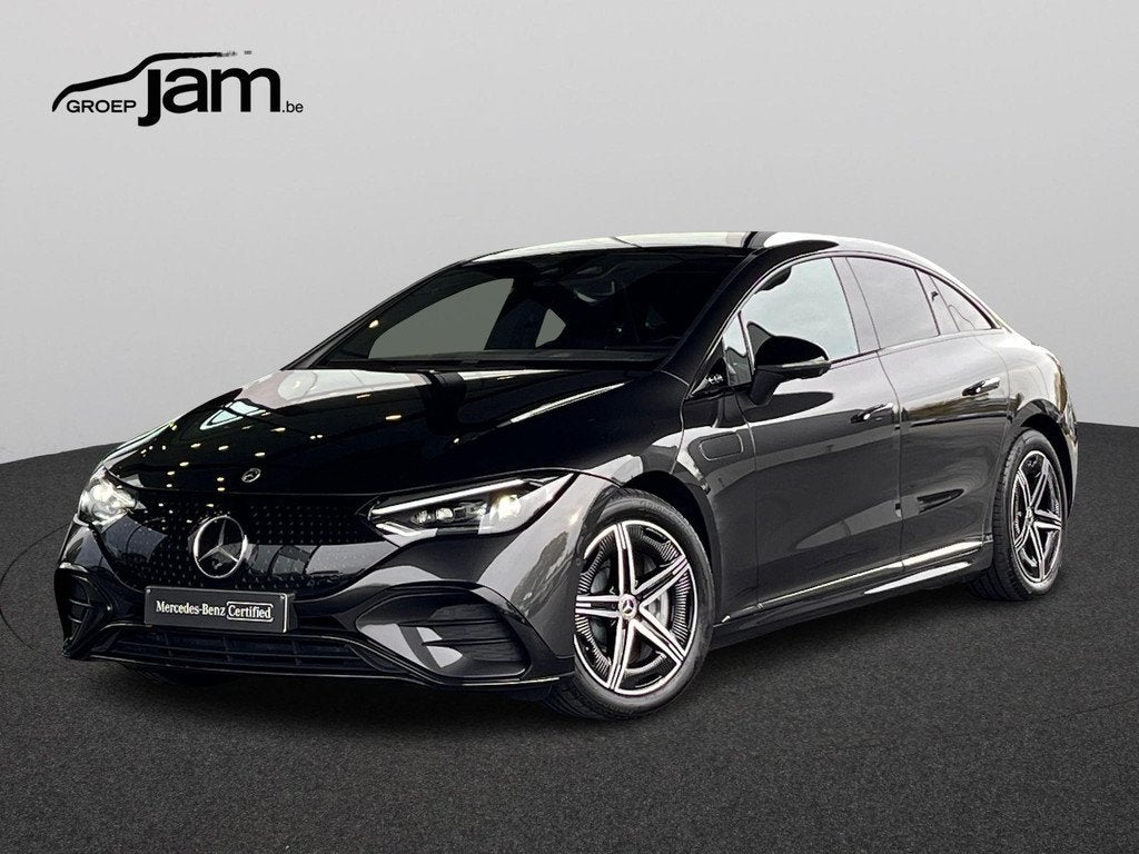 Mercedes-Benz EQE 350 AMG Line, Auto's, Automaat, Zwart, 96 kWh, Elektrisch