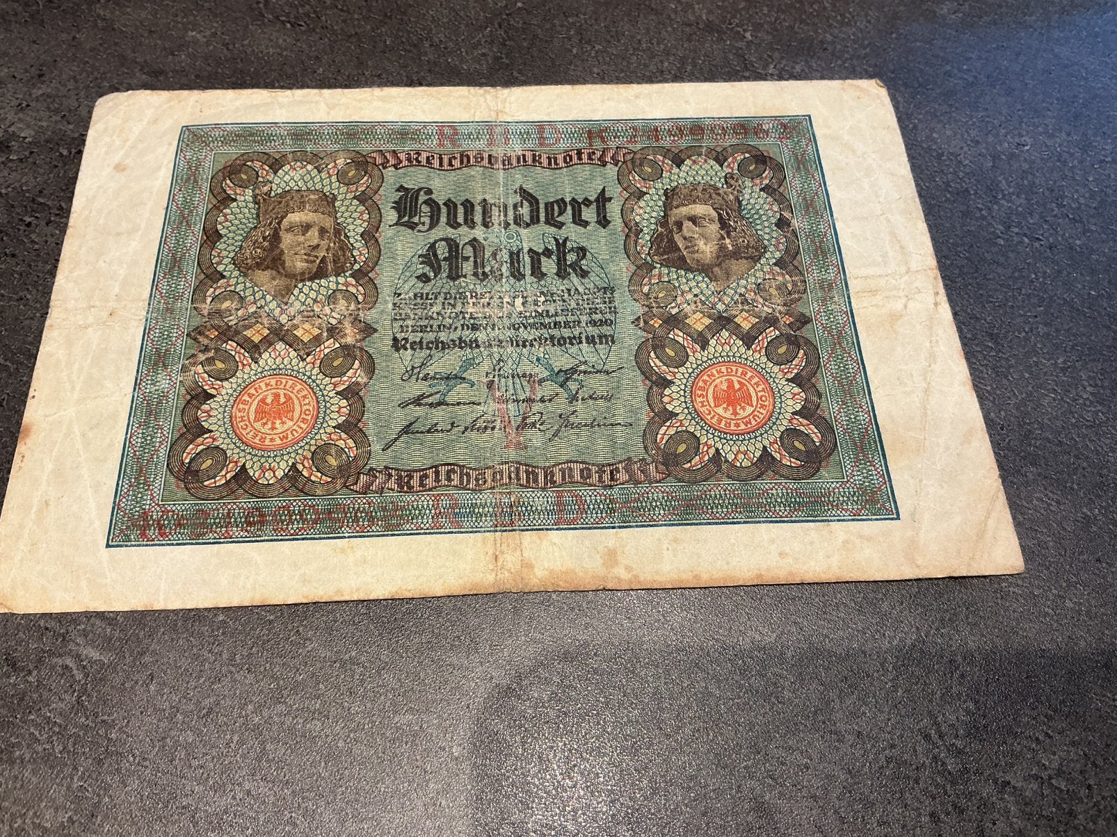 Duitsland 100 Mark 1920, Ophalen of Verzenden, Duitsland