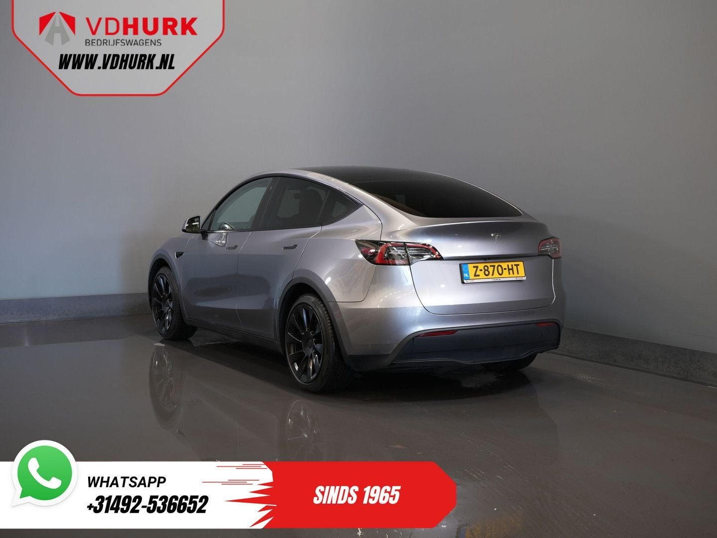 Tesla Model Y 455 Km WLTP (DEMO) Pano/ Memory/ Elek.klep/ St, Auto's, Tesla, Automaat, Start-stop-systeem, SUV of Terreinwagen