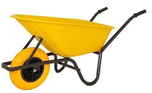 Kruiwagen met antilek band kunststof bak 85 liter (NIEUW)!, Ophalen, Zo goed als nieuw, Handmatig