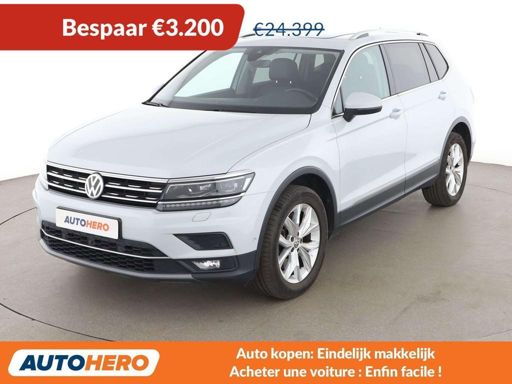 Volkswagen Tiguan Allspace 2.0 TSI Highline 4Motion, Auto's, Automaat, Zwart, 1984 cc, Leder