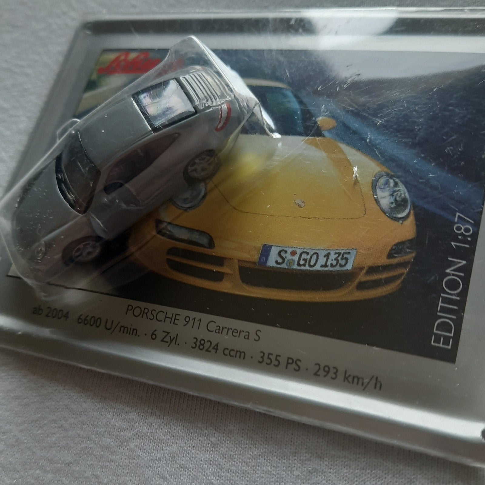 SCHUCO EDITION 1:87* PORSCHE 911 CARRERA S 2004*MINT/PLAQUE*, Ophalen, Nieuw, Auto, Schuco