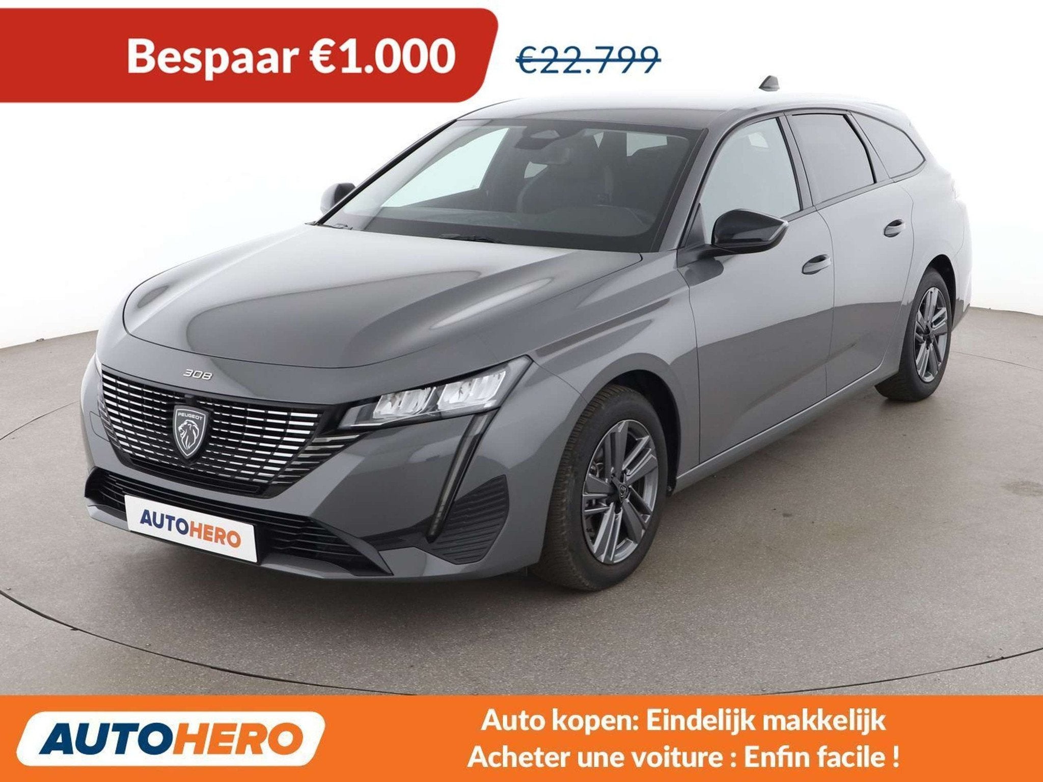Peugeot 308 1.2 Mild-Hybrid Allure (bj 2024, automaat), Auto's, Gebruikt, 1199 cc, 136 pk, 5 deurs