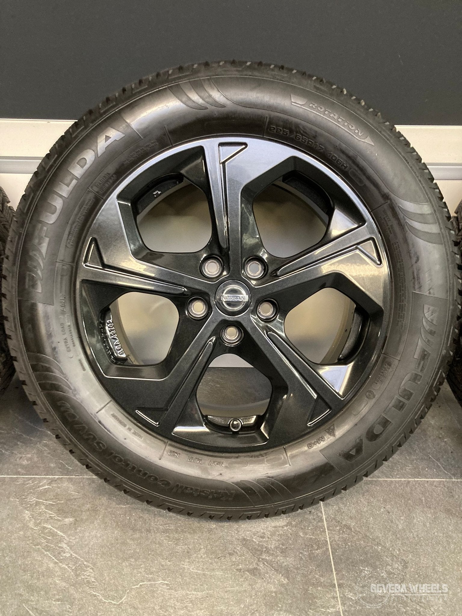 17” originele Nissan Qashqai J10 J11 velgen + winterbanden, Pneus et Jantes, Véhicule de tourisme, -, 17 pouces