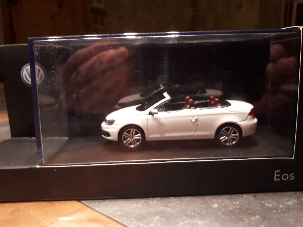 VW Eos 2011 Blanc 1/43, Ophalen of Verzenden, Nieuw, Auto