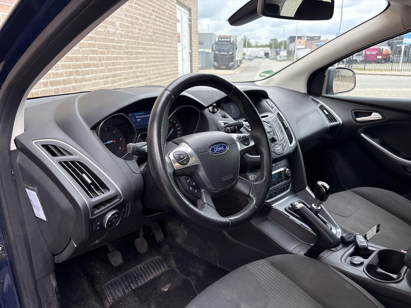 Ford Focus Wagon 1.6 TDCI ECOnetic Lease Titanium | Climate, Focus, 88 g/km, Zwart, Blauw