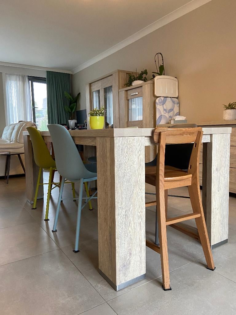 Eettafel, Ophalen, Gebruikt, 100 tot 150 cm, 200 cm of meer