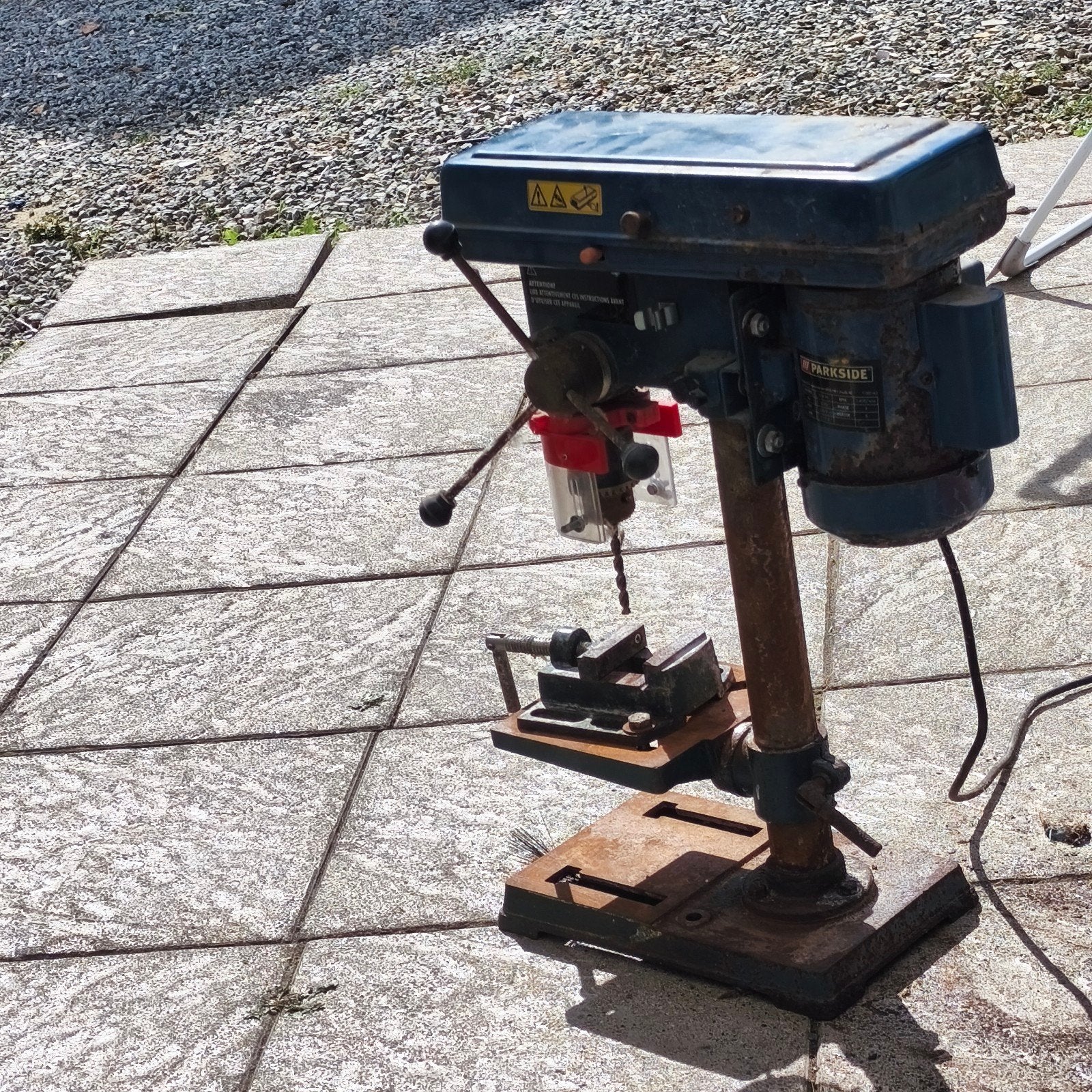 kolomboormachine  en 2 zaagmachines, Ophalen, Boormachine