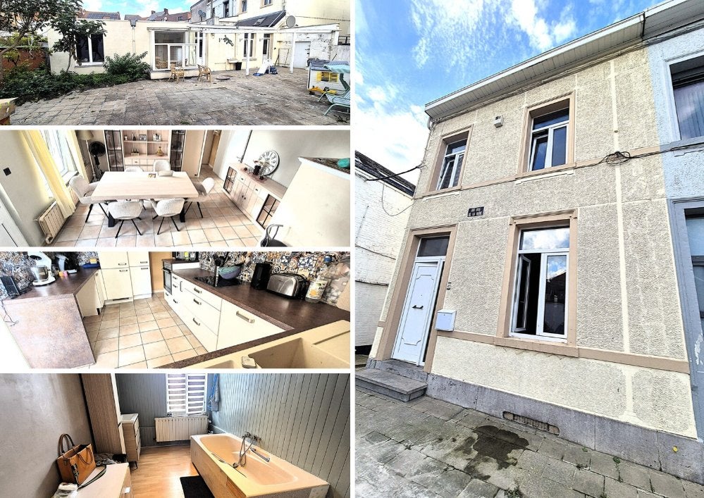 Maison 3 façades (4 chambres) avec cour et jardin, Immo, 288 kWh/m²/an, 66640 kWh/an, Morlanwelz, Province de Hainaut