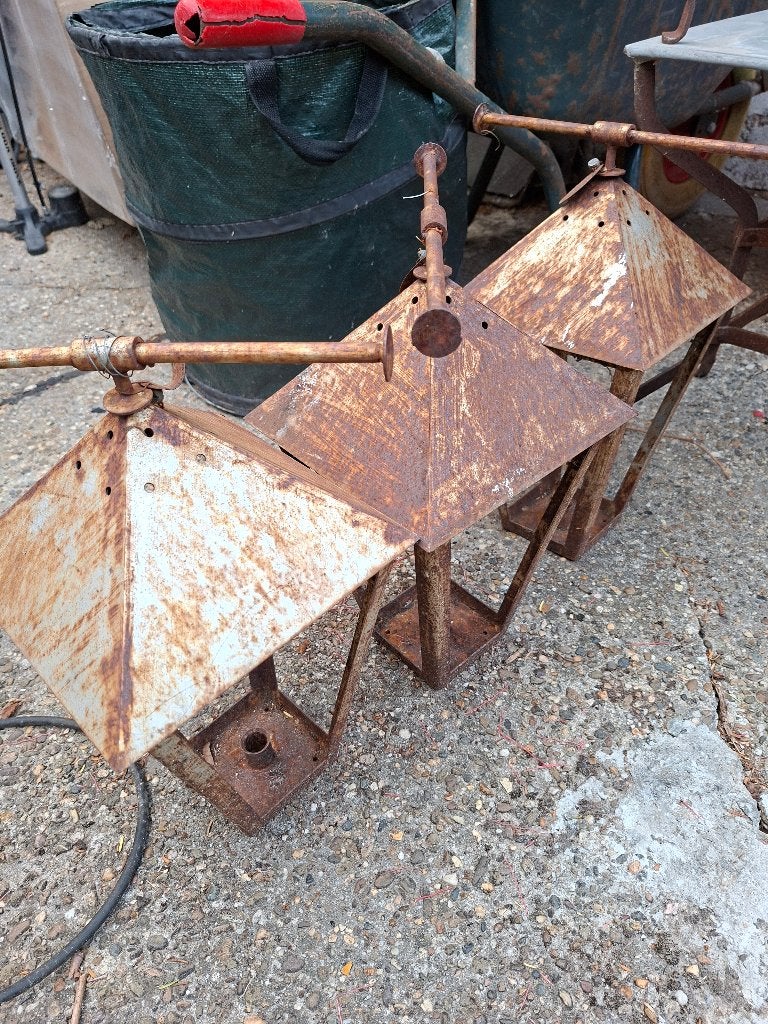 Lantaarn / kaars houder, Ophalen, Gebruikt, 25 tot 50 cm, Metaal