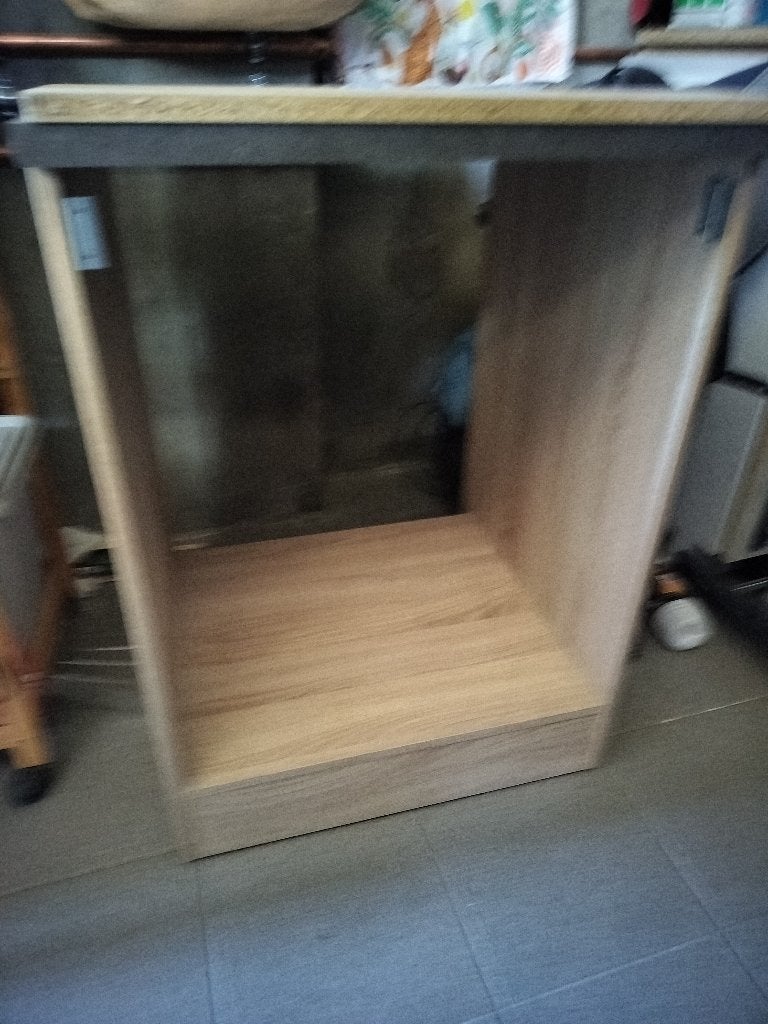 Keukenkast voor oven, Ophalen, Beige, 50 tot 100 cm, Zo goed als nieuw