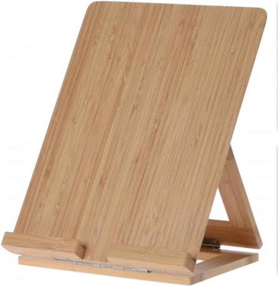 Kookboek en tablethouder - bamboe - 26,5x20cm, ongebruikt, Ophalen, Nieuw, Overige typen