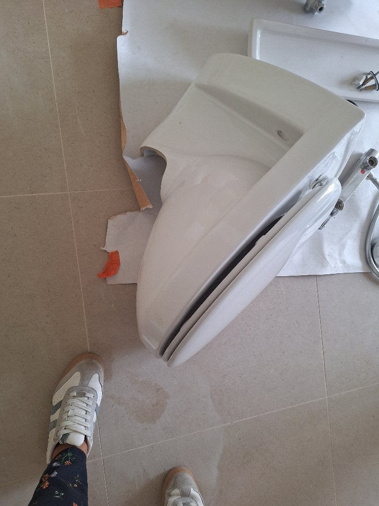 Wcpot volledig met bril, Ophalen, Nieuw, Glas, Toilet