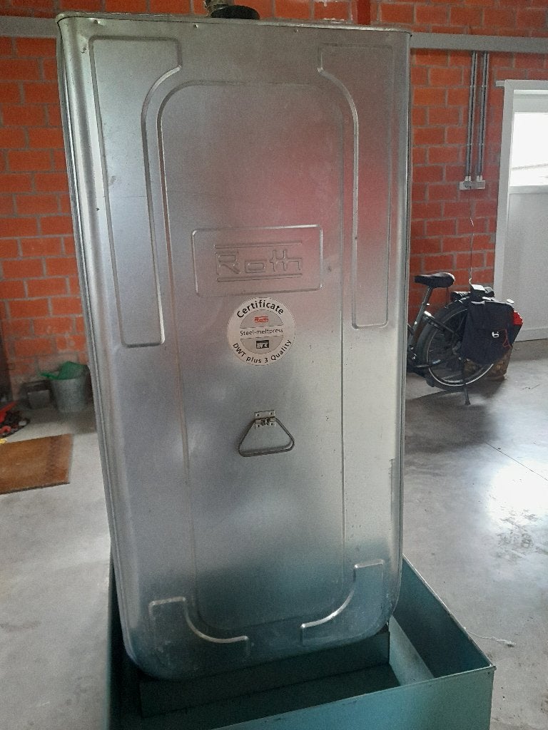 mazouttank, Ophalen, Gebruikt