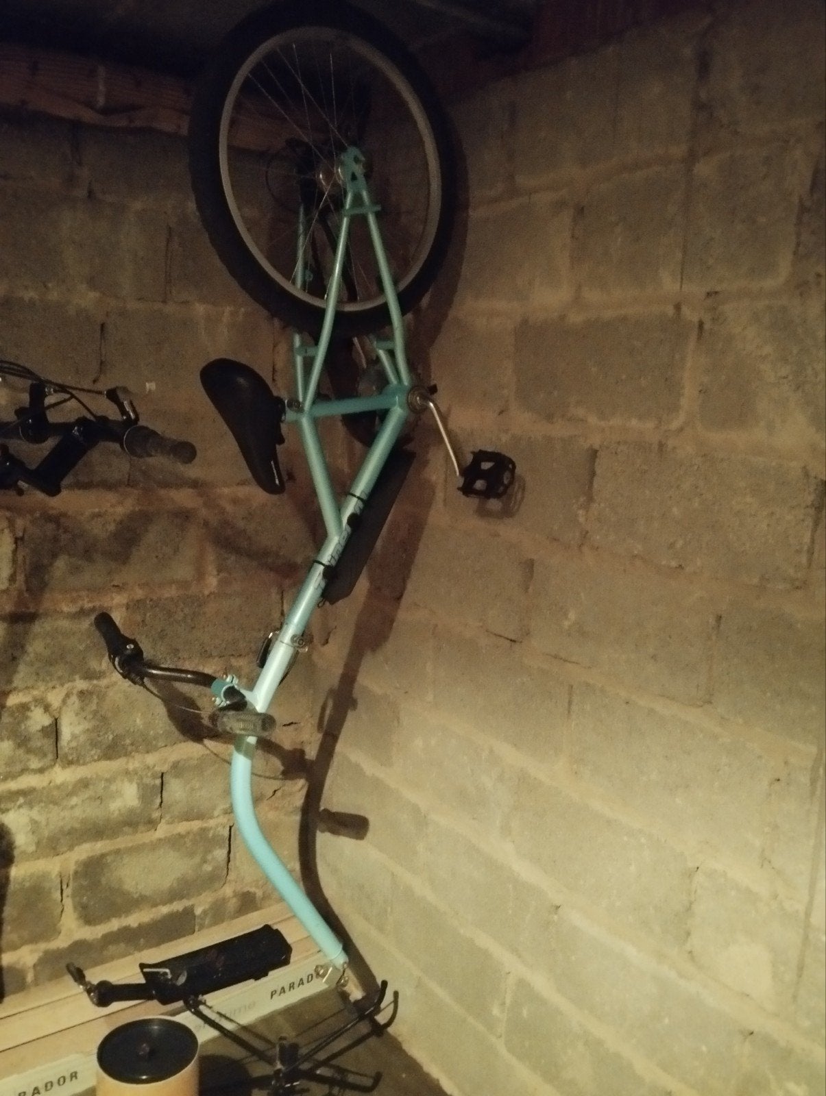 Aanhangfiets., Ophalen