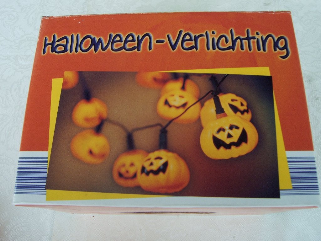 Halloween pompoen lichtjes nieuw in de doos., Ophalen, Nieuw, Versiering