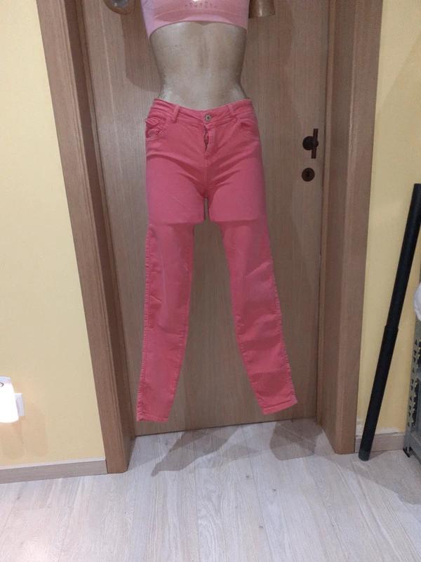 Pantalon rose fuchsia skinny – Taille 36 (S) Bershka, Enlèvement ou Envoi, Rose, Taille 36 (S), Bershka