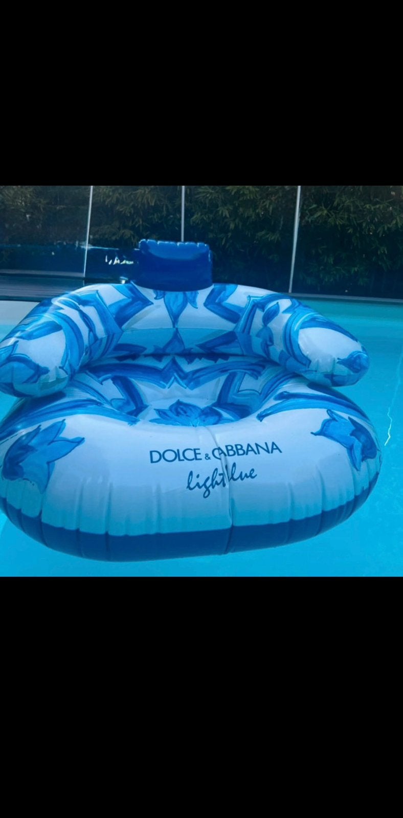 Fauteuil gonflable dolce & gabbana, Jardin & Terrasse, Enlèvement, Comme neuf