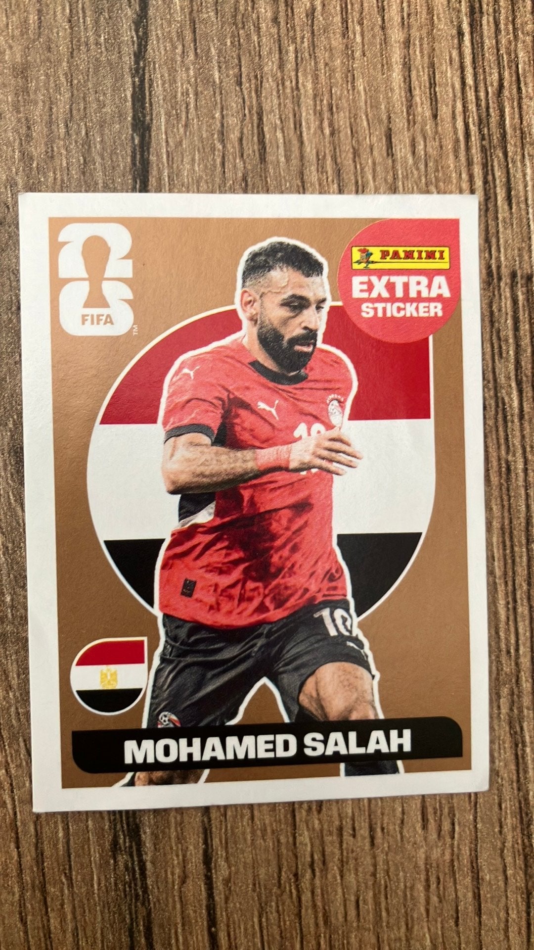 Mohamed Salah bronze extra sticker Panini 2026 kaart, Ophalen, Nieuw
