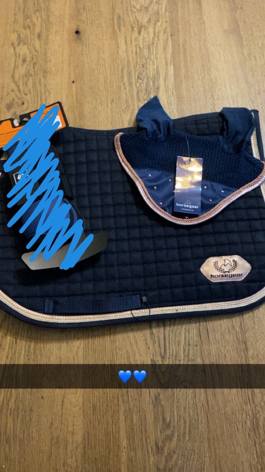 Blauw pony setje van Horsegear, Dieren en Toebehoren, Ophalen, Zo goed als nieuw, Blauw, Horsegear