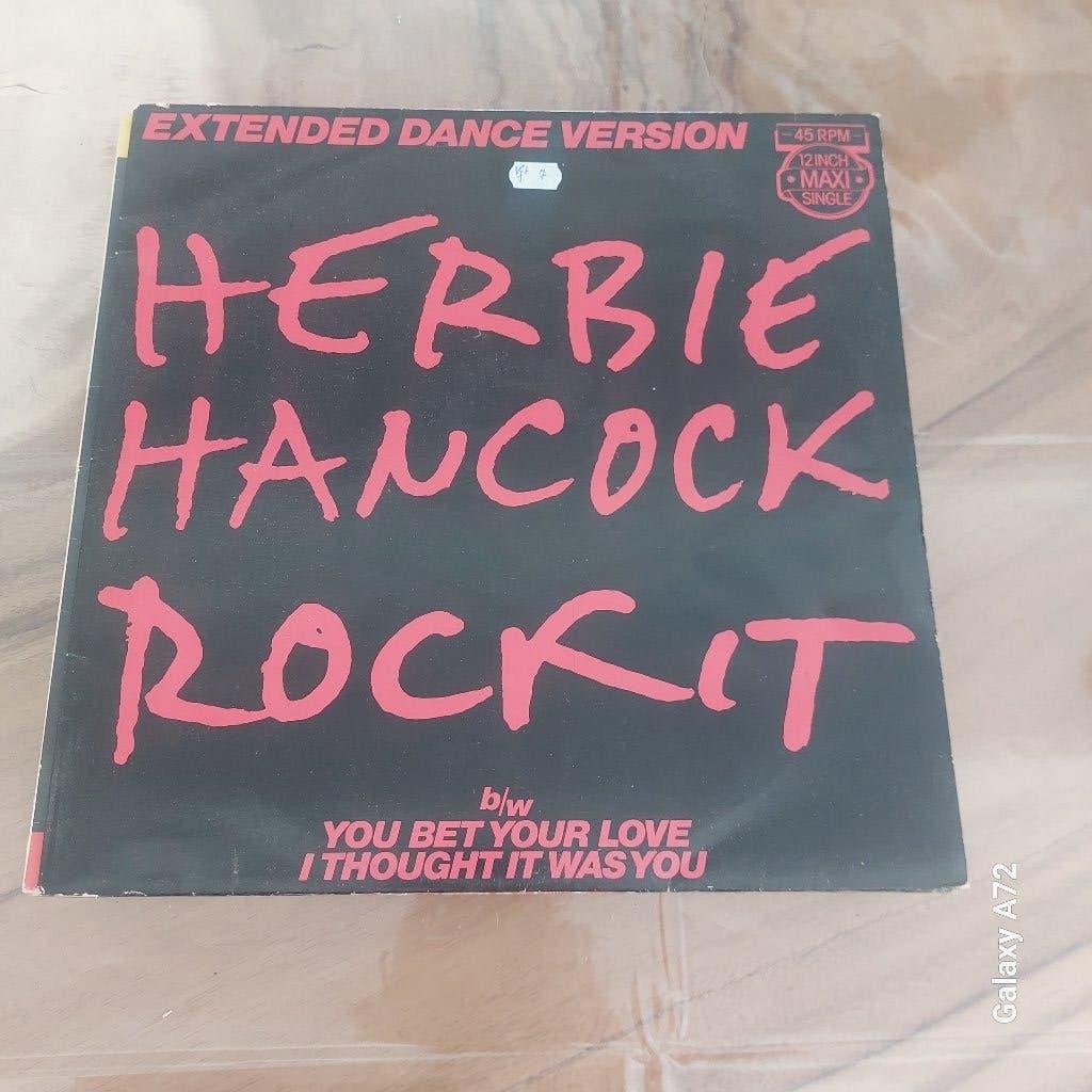 herbie hancock rockit 12 inch maxi, Gebruikt, Maxi-single, 1980 - 1989, Ophalen of Verzenden
