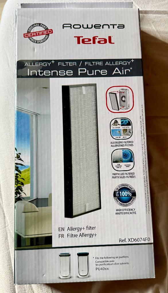 Rowenta Intense Pure Air filter (XD6074F0), Electroménager, Équipement de traitement de l'air, Enlèvement ou Envoi, Neuf, Purificateur d'air