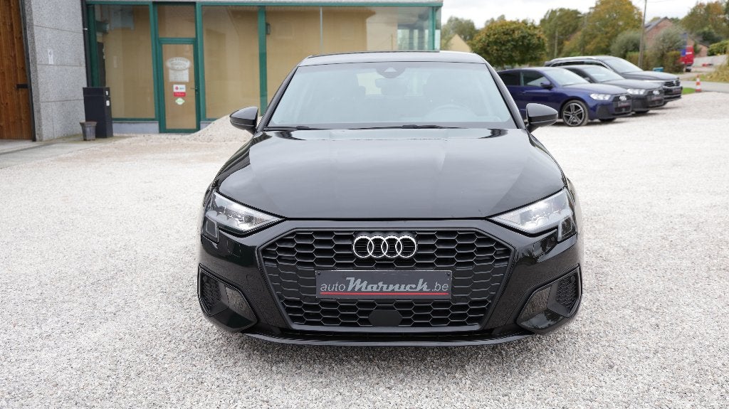 Audi A3 1,0TFSi 2022 GPS-Cruise-Apple-Android-PDC-Carplay, Verwarmde buitenspiegels, 109 g/km, Zwart, Bedrijf