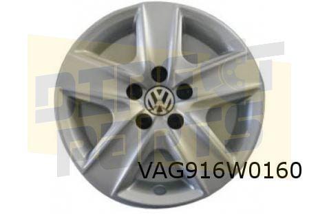 Volkswagen Golf VI (11/08-11/12) wieldeksel 16" vijfspaaks z, -, Verzenden, -, Nieuw