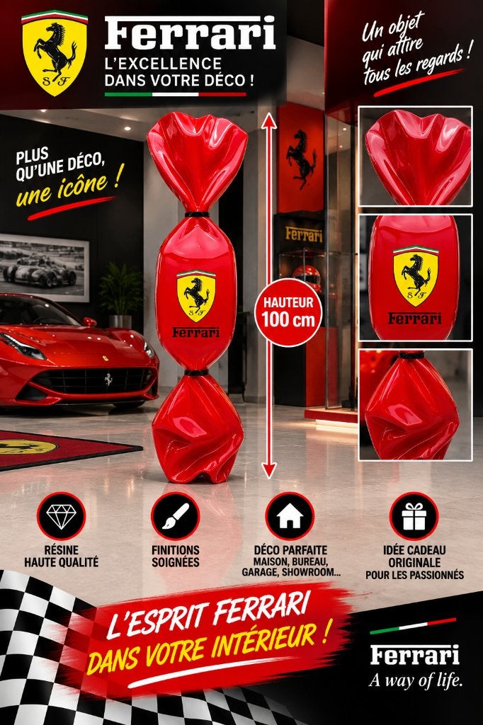 ️ FERRARI – STATUE EN RÉSINE 100 CM, Enlèvement ou Envoi, Neuf