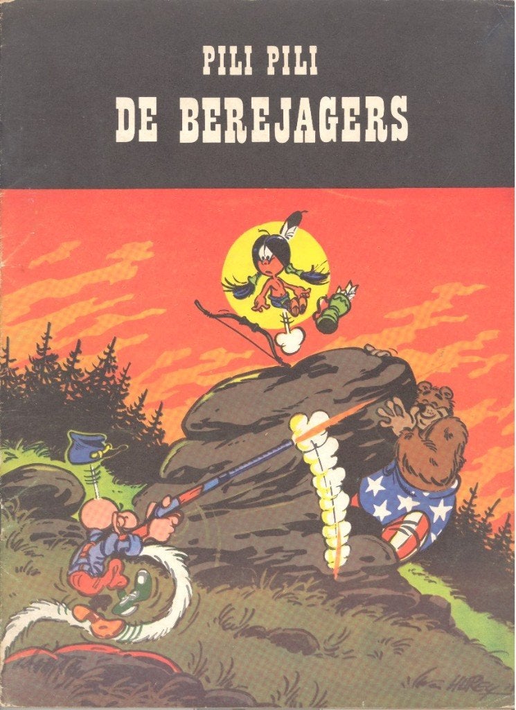 Strips Pili Pili nr 1, en nr 3., Meerdere stripboeken, Ophalen of Verzenden, Gelezen, Hurey