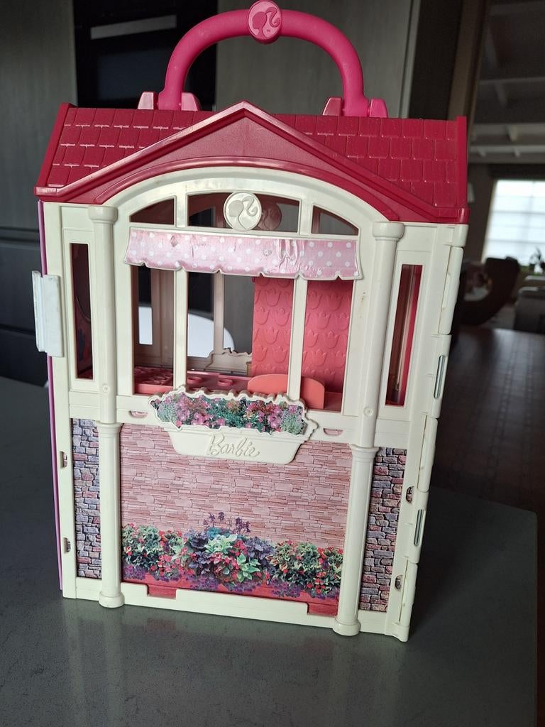 Draagbaar barbiehuis, Kinderen en Baby's, Speelgoed | Poppenhuizen, Ophalen