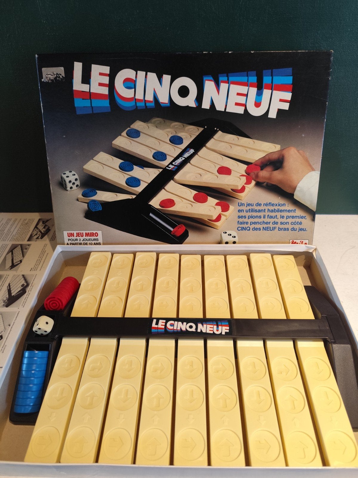 Jeu de société rare Le Cinq Neuf Miro vintage